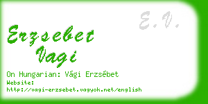 erzsebet vagi business card