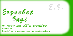 erzsebet vagi business card